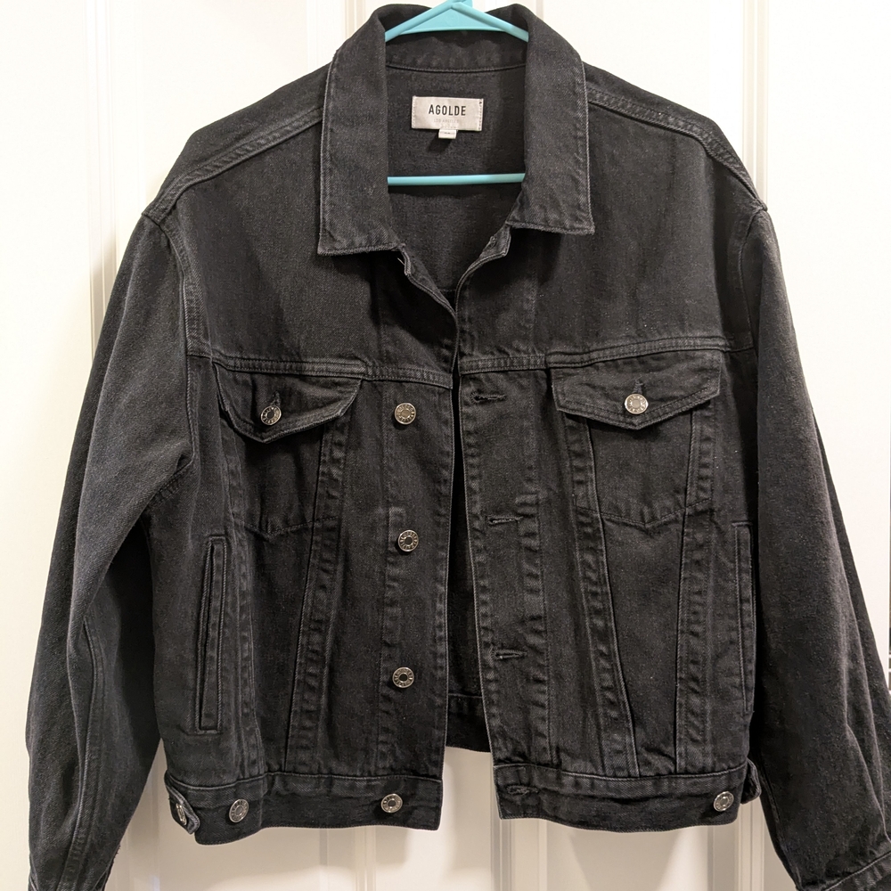 Agolde Dark Gray Denim Jacket